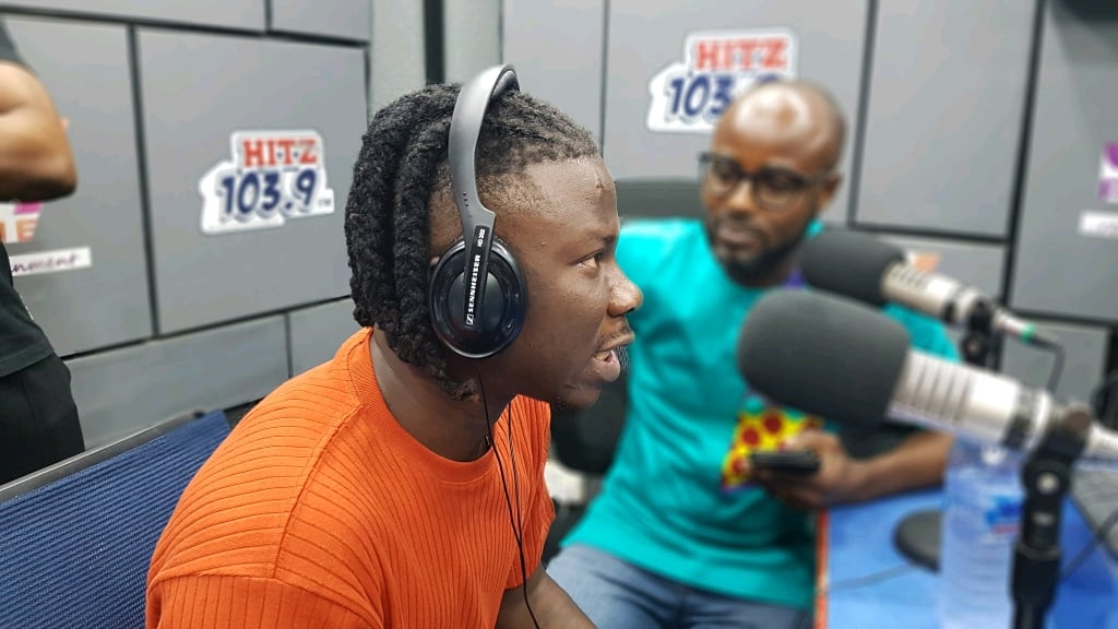 Stonebwoy At Hitz fm with Andy Dorsty