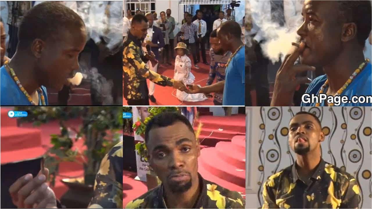 Video: Rev. Obofour Asks Man To Smoke Marijuana Live During Church Service Townflex wee