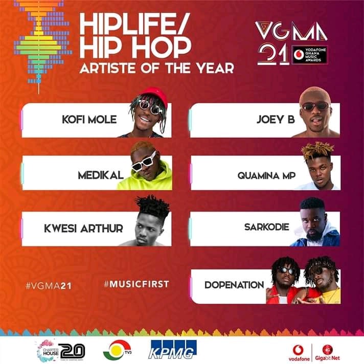 Hiplife / HipHop Artiste Of The Year