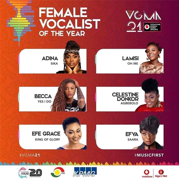 Vgma 2020 Female Vocalist Of The Year