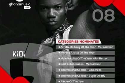 VGMA 2020: Kidi Grabs 8 Nominations At Vodafone Ghana Music Awards 2020