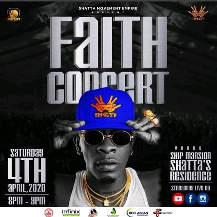 Shatta Wale Faith Concert Flyer