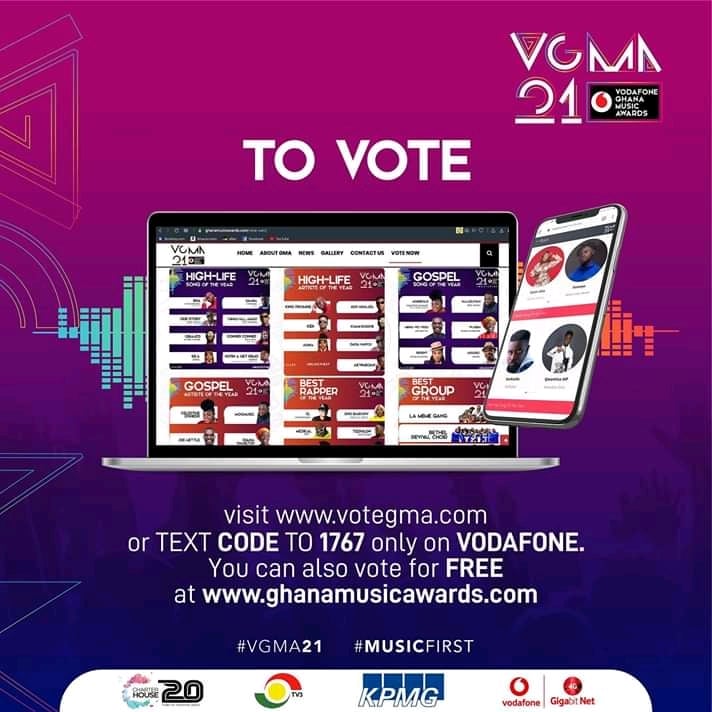How to vote vgma 2020