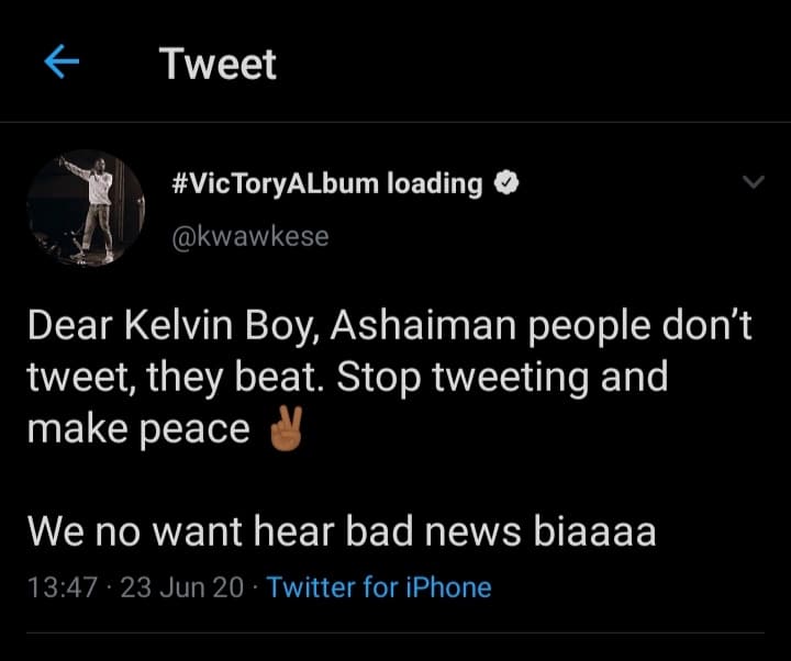 rapper kwaw kese advices