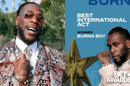 2020 BET Awards Burna Boy Wins Best International Act Award