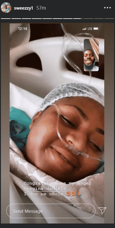 Regina Daniels Welcomes First Child 