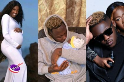 Medikal and Fella Makafui drops first photo of their child