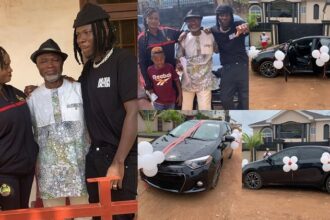 Alisha Modi, Stonebwoy's Livingstone Foundation Gifts Ace Music Producer 'Agiecoat' A Toyota Corolla