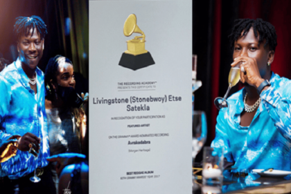 Stonebwoy finally receives his Grammy Awards certificate for participation