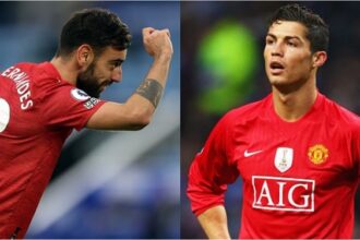 Bruno Fernandes becomes 2nd Portuguese to score 10 EPL goals after Ronaldo