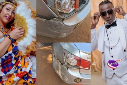 Patapaa and wife survives car accident