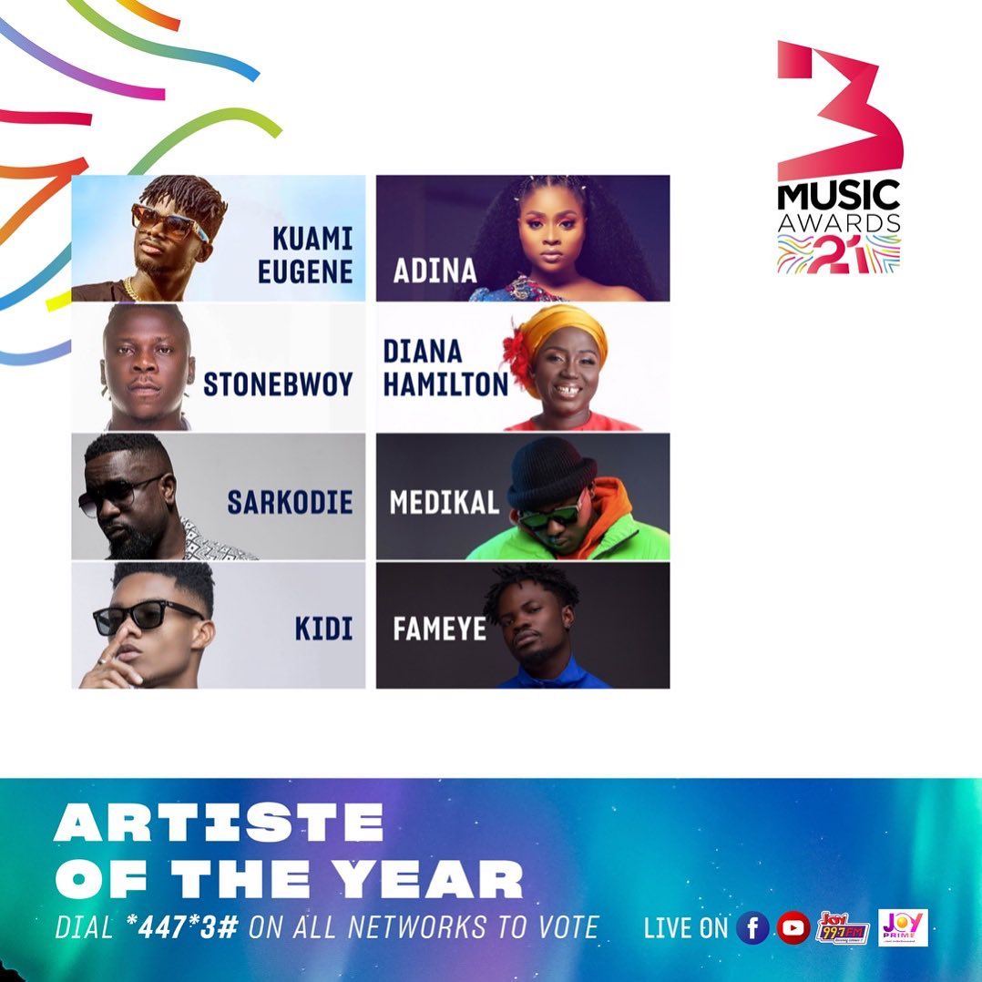 3Music Awards 2021 Artiste Of The Year