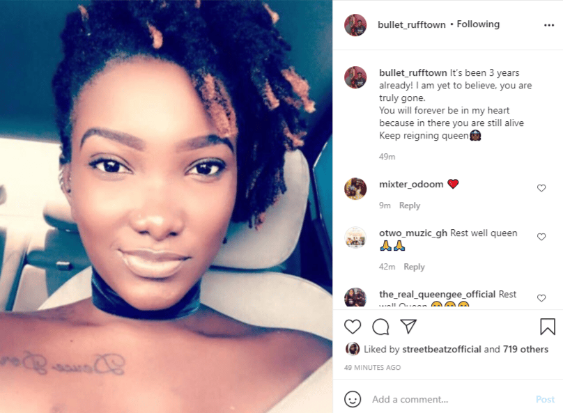 Bullet Celebrates Ebony Reigns after 3 years of her Demise