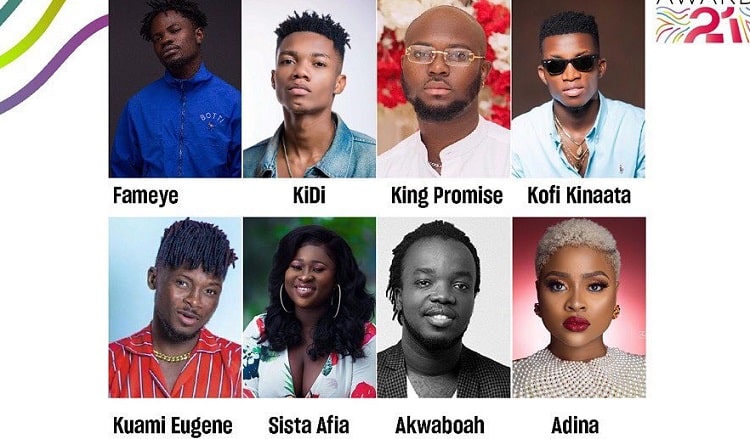3Music Awards 2021 Highlife Act of the Year Nominees