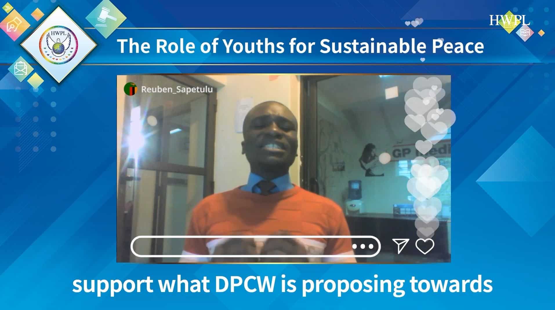 Mr. Reuben Sapetulu urging the support for the DPCW