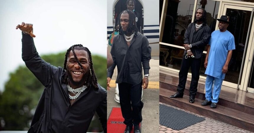 Burna Boy Visits Rivers State Governor Wike