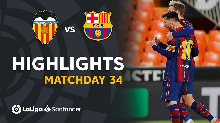 Valencia vs Barcelona (2-3) [All Goals Extended Highlights]