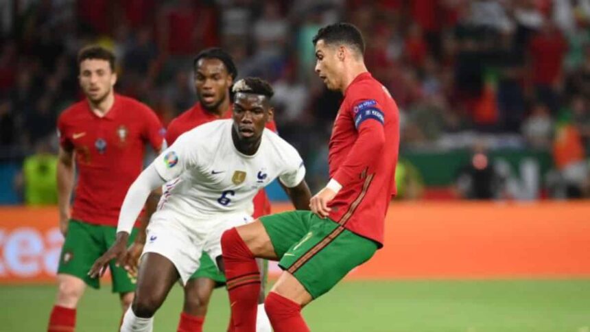 Portugal captain Ronaldo Sets New Record after 2-2 draw with France
