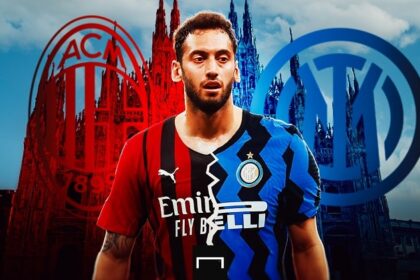 Inter Milan complete the signing of AC Milan attacking Midfielder Calhanoglu on a three year deal