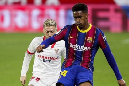 Barcelona close to announce the departure of Firpo as transfer of £12.8m fee agreed
