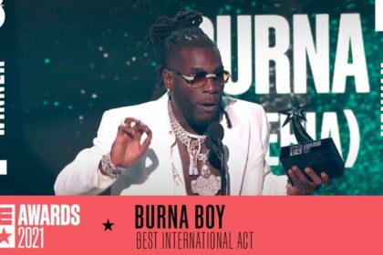 Burna Boy Wins Best International Act BET Awards 2021