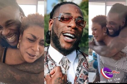 Burna Boy 30th Birthday: Watch Moments As Mama Carry Son On Her Back During Celebration (Watch Video)
