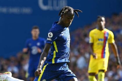 TEARS OF JOY AS TREVOH CHALOBAH REACTS ON HIS GOLDEN GOAL, AND YEARS OF HARD WORK