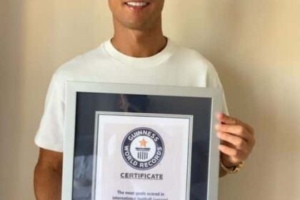Guinness World Records Awards Cristiano Ronaldo For Most Goals Scored Player In International Football