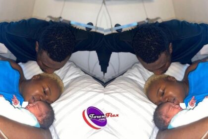 Olaide Oyedeji and husband welcome new baby