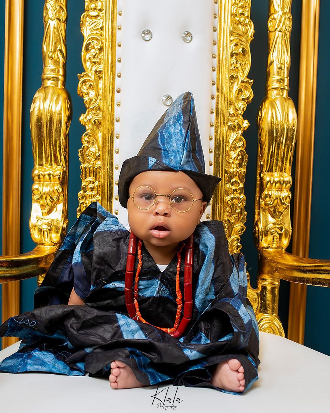 Tonto Dikeh's ex-husband, Olakunle Churchill and wife, Rosy Meurer finally shows their baby’s face (photos)