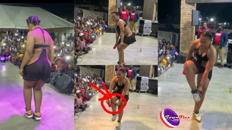 G-string off: Zodwa Wabantu does it again, takes of panties during performance (Watch Video)