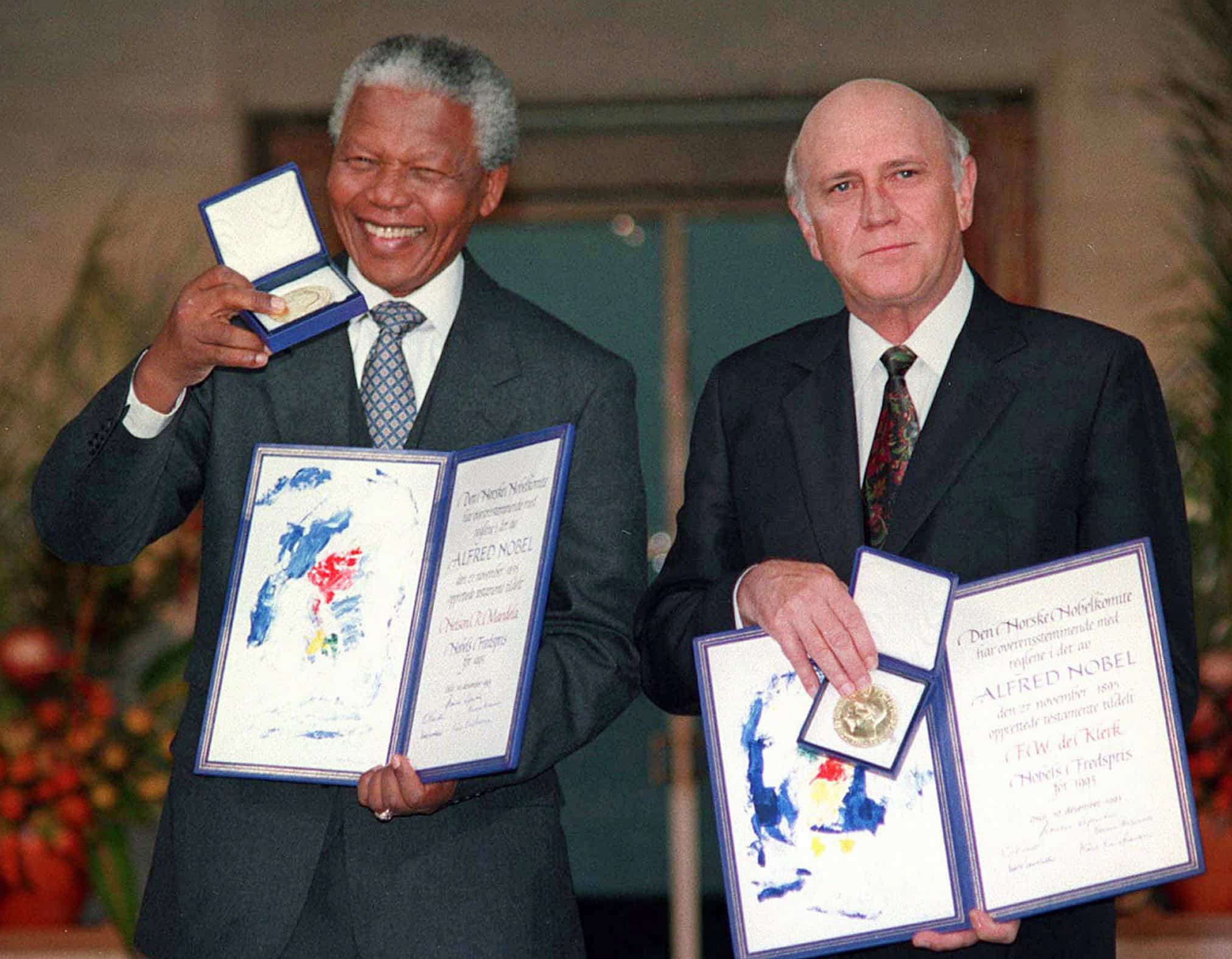 Nelson Mandela and De Klerk
