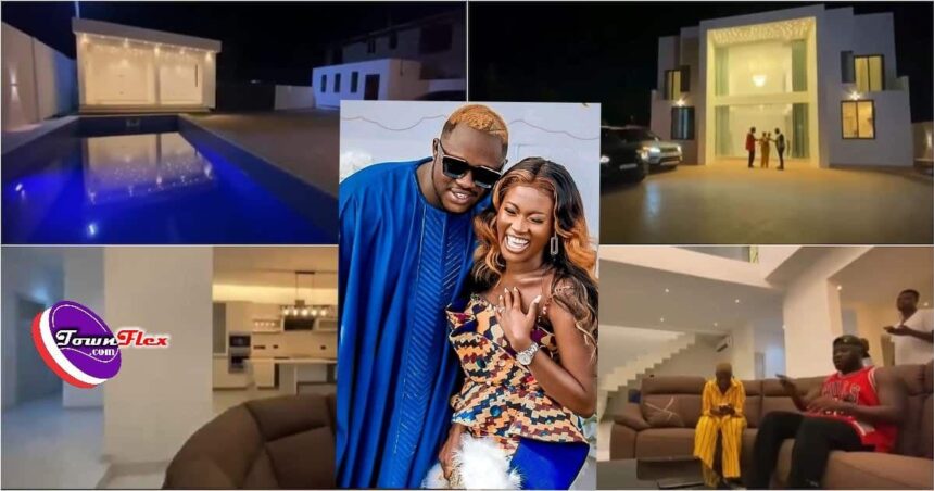 Watch Video: check out the interior and exterior of Medikal and Fella Makafui’s new mansion worth over $200,000