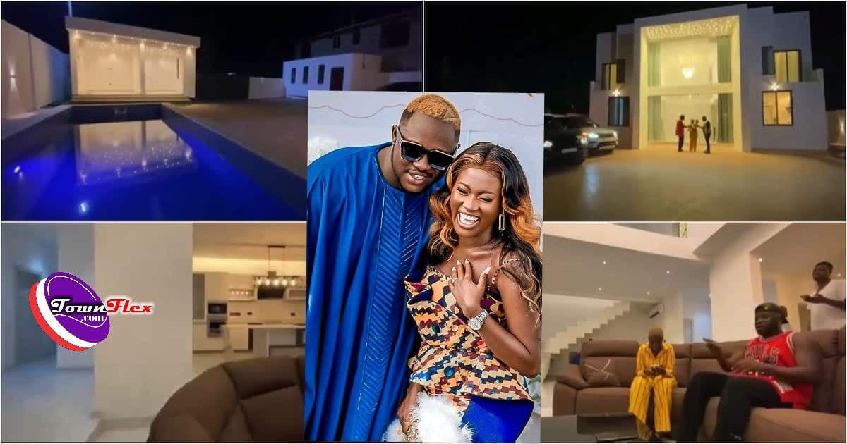 Watch Video: check out the interior and exterior of Medikal and Fella Makafui’s new mansion worth over $200,000