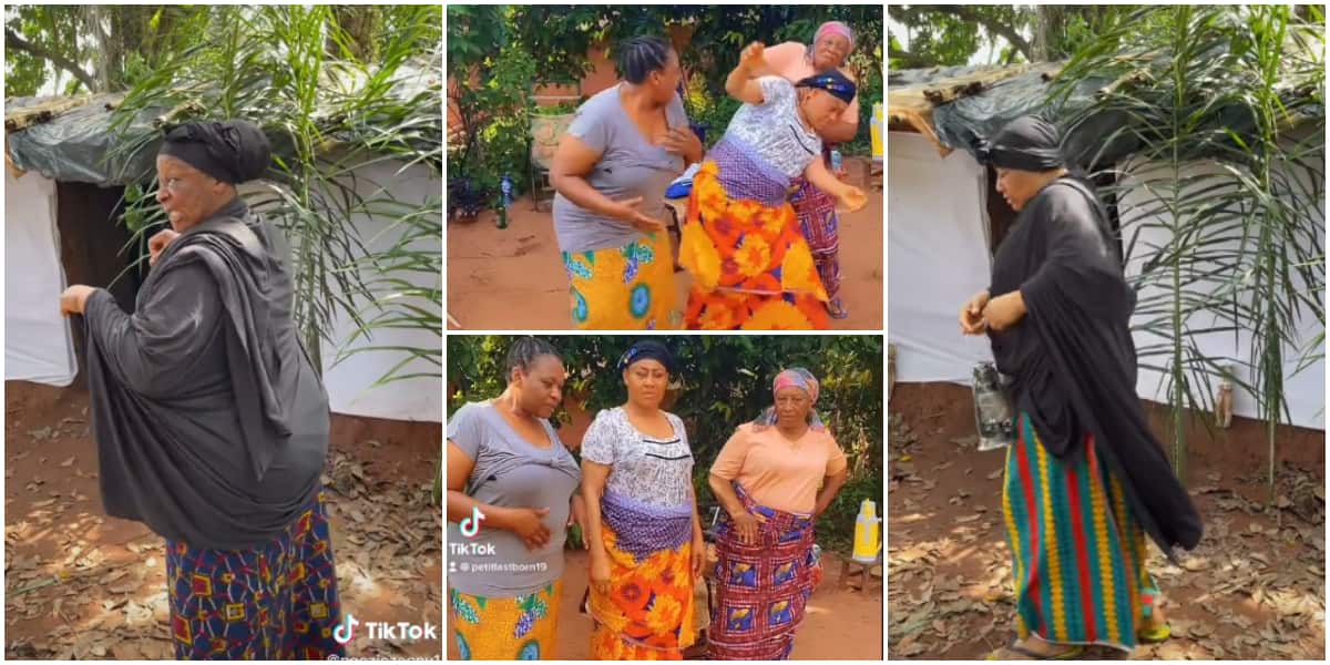 Veteran Actresses Ngozi Ezeonu, Patience Ozokwor, Others Join Viral TikTok Challenge on Movie Set