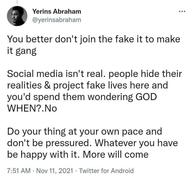 “Social media isn’t real, be yourself and don’t please anyone” – BBNaija star, Yerins