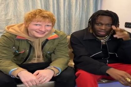 Fireboy’s ‘Peru’ is addictive, says Ed Sheeran