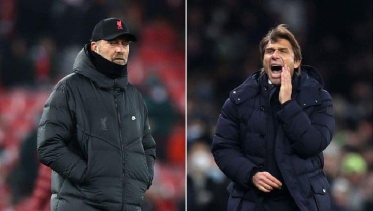 Klopp and Conte have each called for a single leg of the Carabao Cup semi-finals