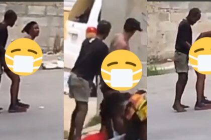 couple shamelessly captured on street busily having s3x [VIDEO]