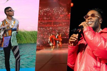 Check Out The Moment Wizkid Brought Out Burna Boy At London’s O2 Arena (Video)