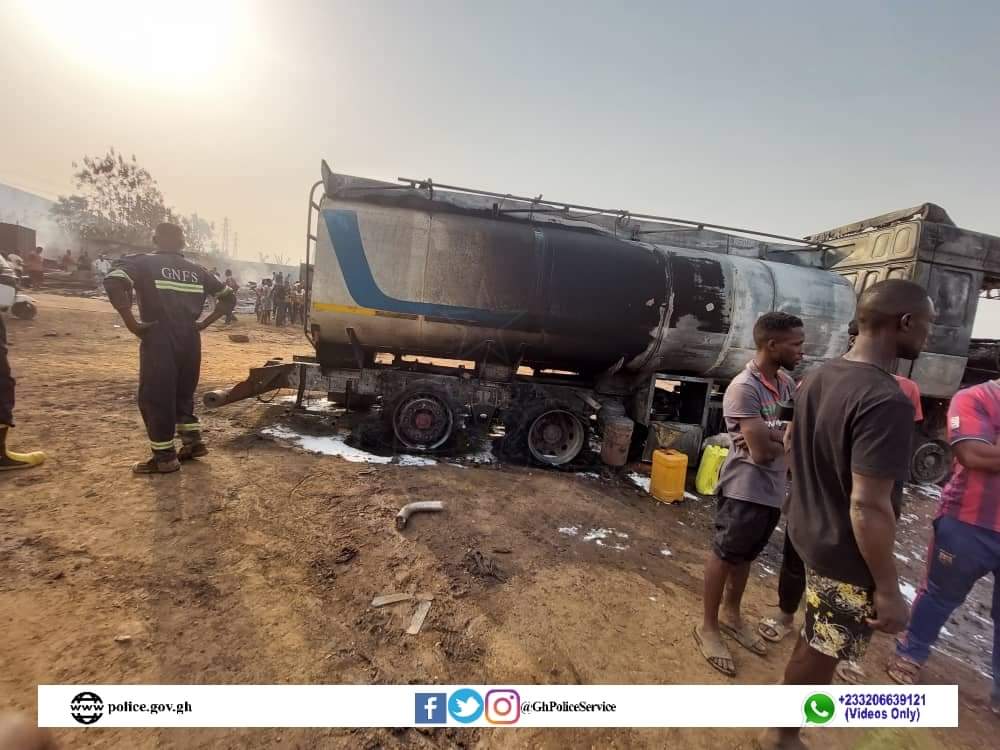 Kumasi Tanker Explosion: According to reports, the incident took place at around 3:00pm, Friday, January 21, 2022, at Kaase near Asokwa in Kumasi.