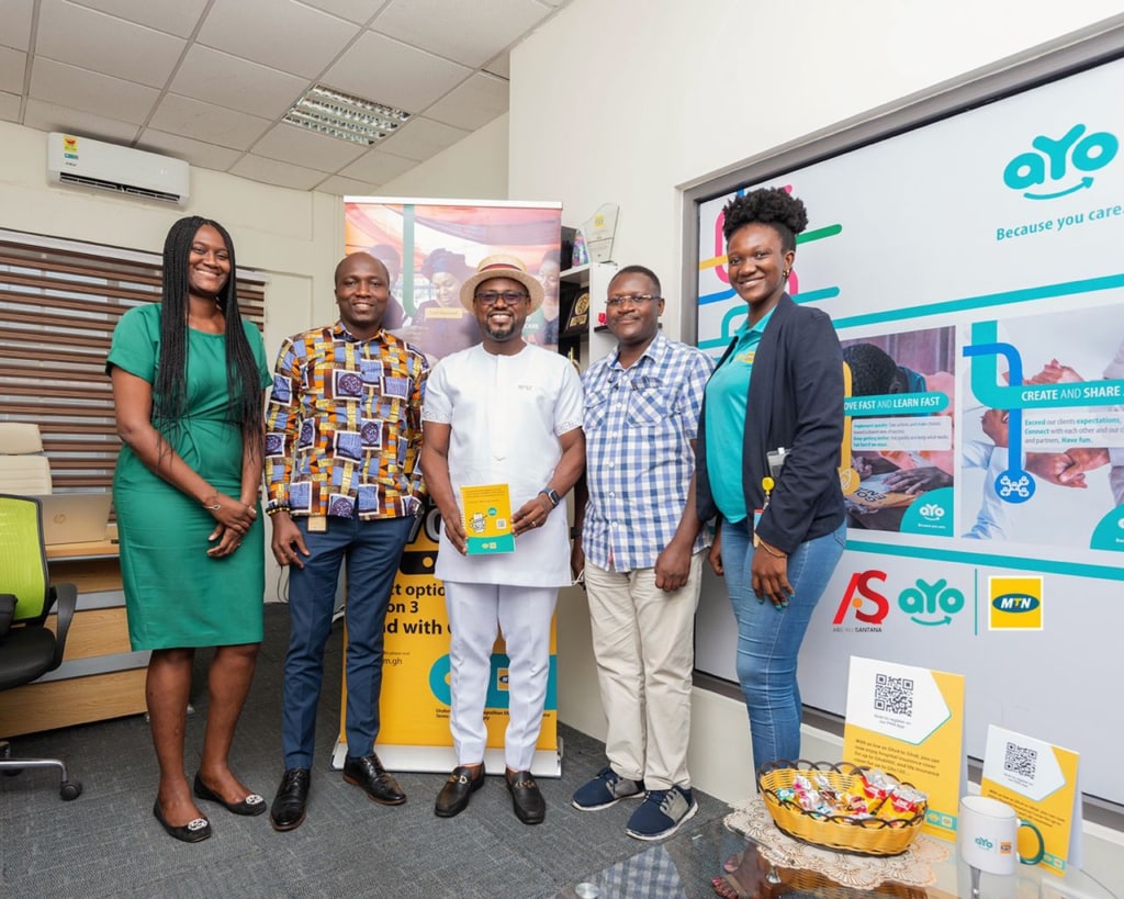 Abeiku Santana signed as new brand ambassador for aYo MTN on TownFlex