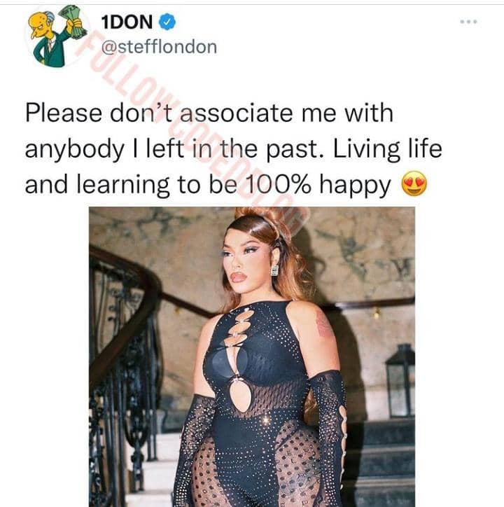 Stop associating me with anyone I left in the past : Burna Boy's Ex Warns