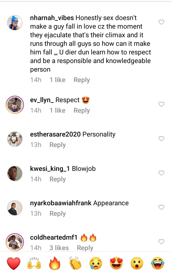 Apart From S3x What Makes Men Fall In Love? [See Social Media Comments]