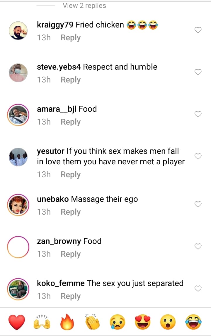 Apart From S3x What Makes Men Fall In Love? [See Social Media Comments]