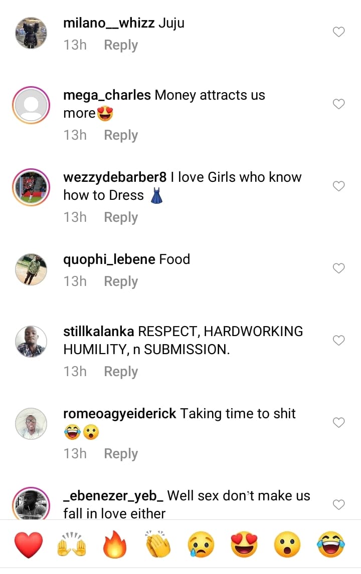 Apart From S3x What Makes Men Fall In Love? [See Social Media Comments]