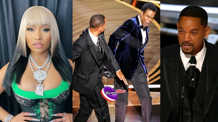 Nicki Minaj Reacts To Will Smith Slapping Chris Rock On Oscar Stage