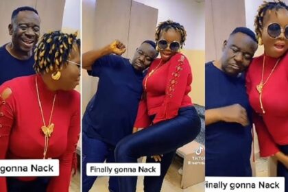 “Finally gonna nack” – says Mr Ibu as he shares romantic video with wife [Video]