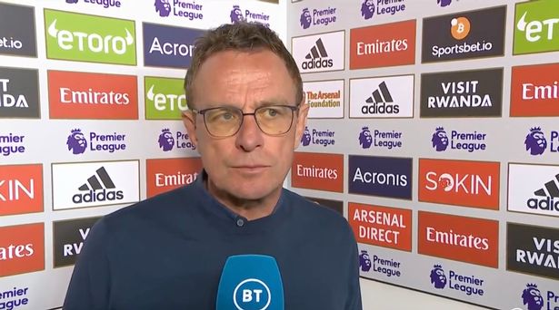 Ralf Rangnick Reacts To Manchester's 3-1 Defeat To Arsenal