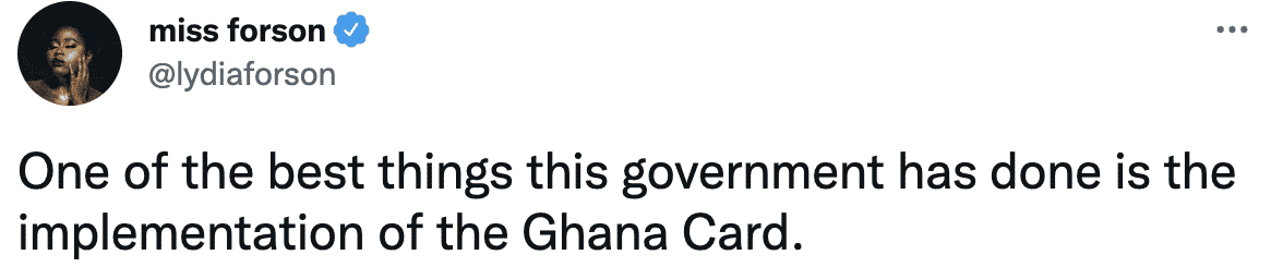 The Ghana card Implementation is one of the best things this government has done: Lydia Forson - News Report on TownFlex